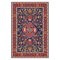 فرش مخمل نادی طرح سنتی کد o131 