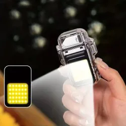 فندک پلاسمایی چراغ دار مدل COB Light