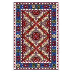 فرش مخمل نادی طرح سنتی کد o141