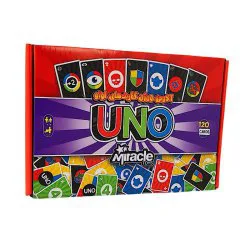بازی فکری و گروهی UNO جعبه 120 کارت
