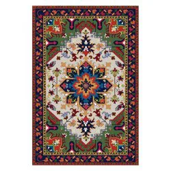 فرش مخمل نادی طرح سنتی کد o138