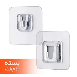 میخ چسبی دوطرفه نر و ماده وارداتی 3 بسته 2 تکه ای