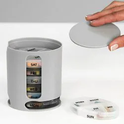 جعبه یادآور و نگهدارنده قرص هفتگی و روزانه 28 محفظه