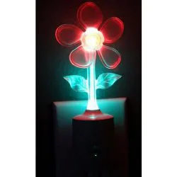 چراغ خواب طرح گل سنسور دار